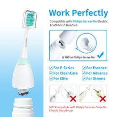 Philips Sonicare screw-on compatible replacement heads for Advance and other models