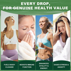 Illustration of 10 to 1 soursop extract showing leaf 300 mg and fruit 200 mg