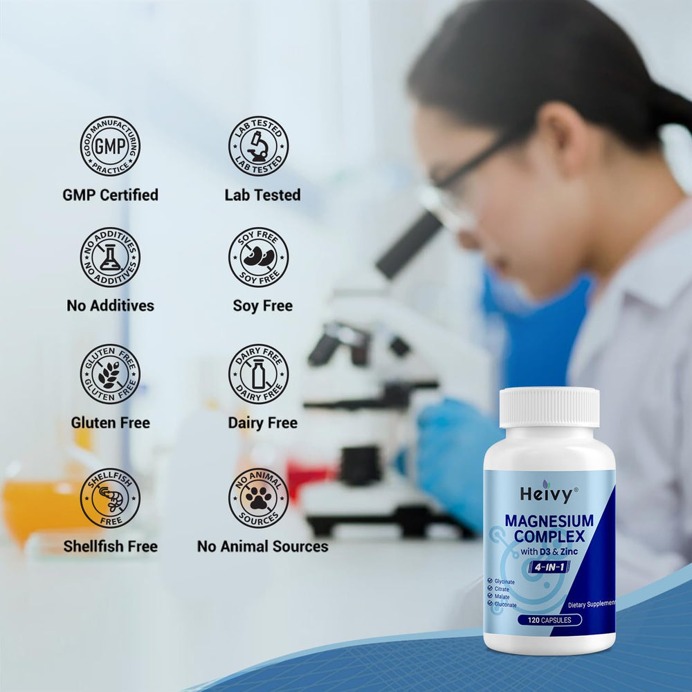 GMP-certified USA facility logo for Heivy supplement production