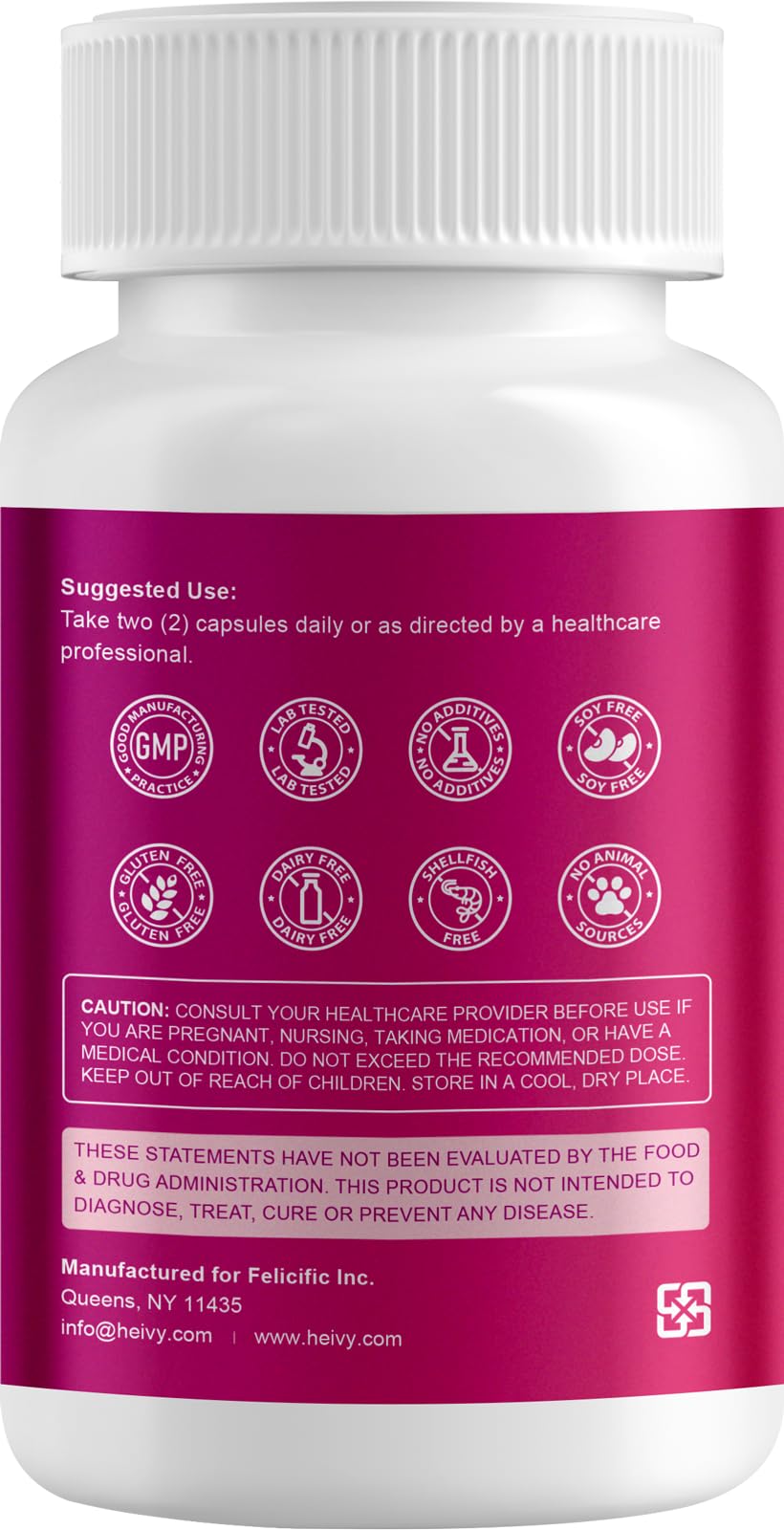 Label highlighting electrolyte balance and heart health benefits