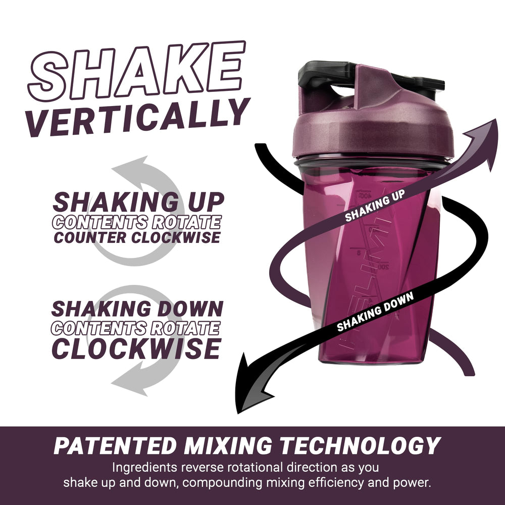 In-use Helimix shaker demonstrates no-ball blending for smooth mixtures.