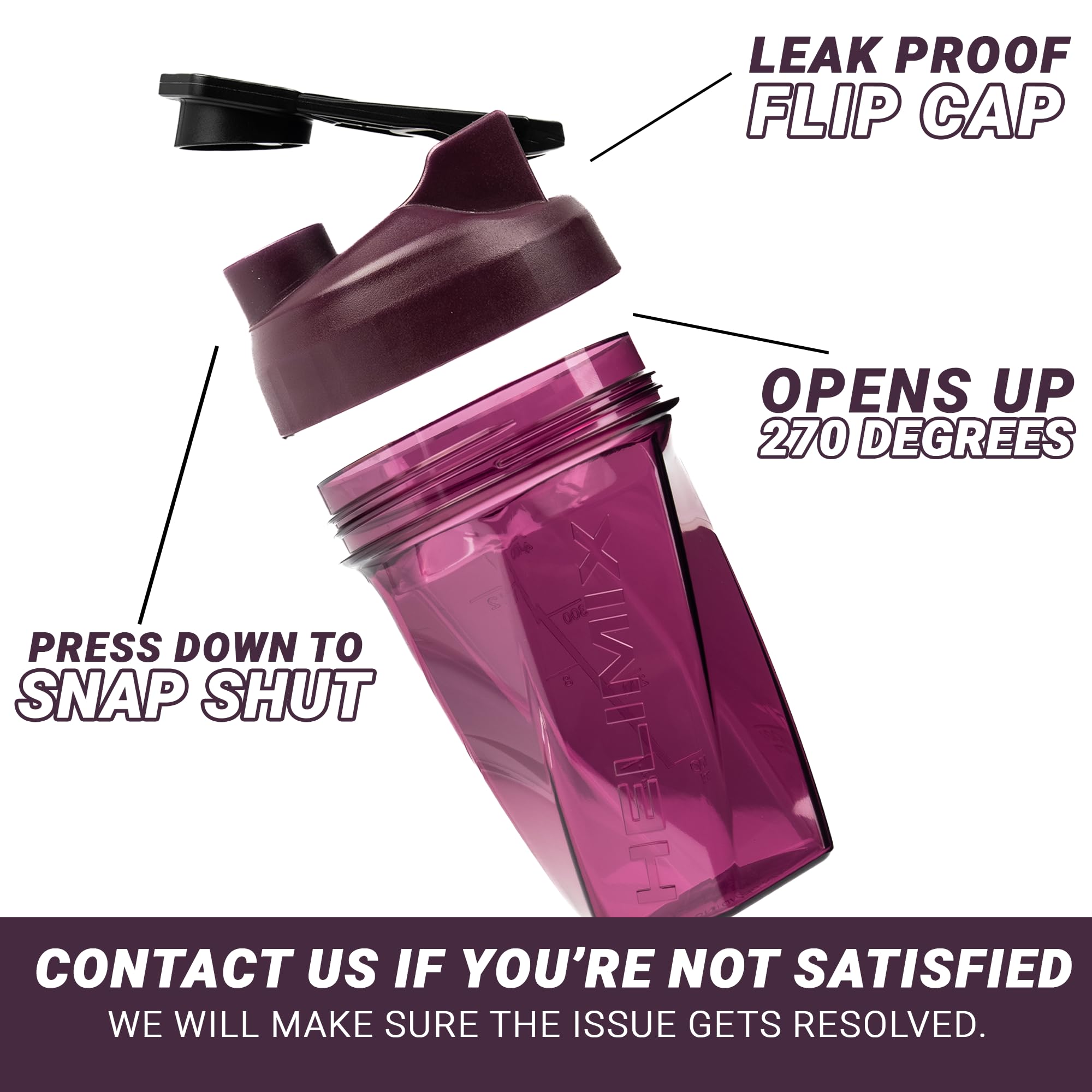 Top-rack safe Helimix shaker paired with easy cleaning after workouts.