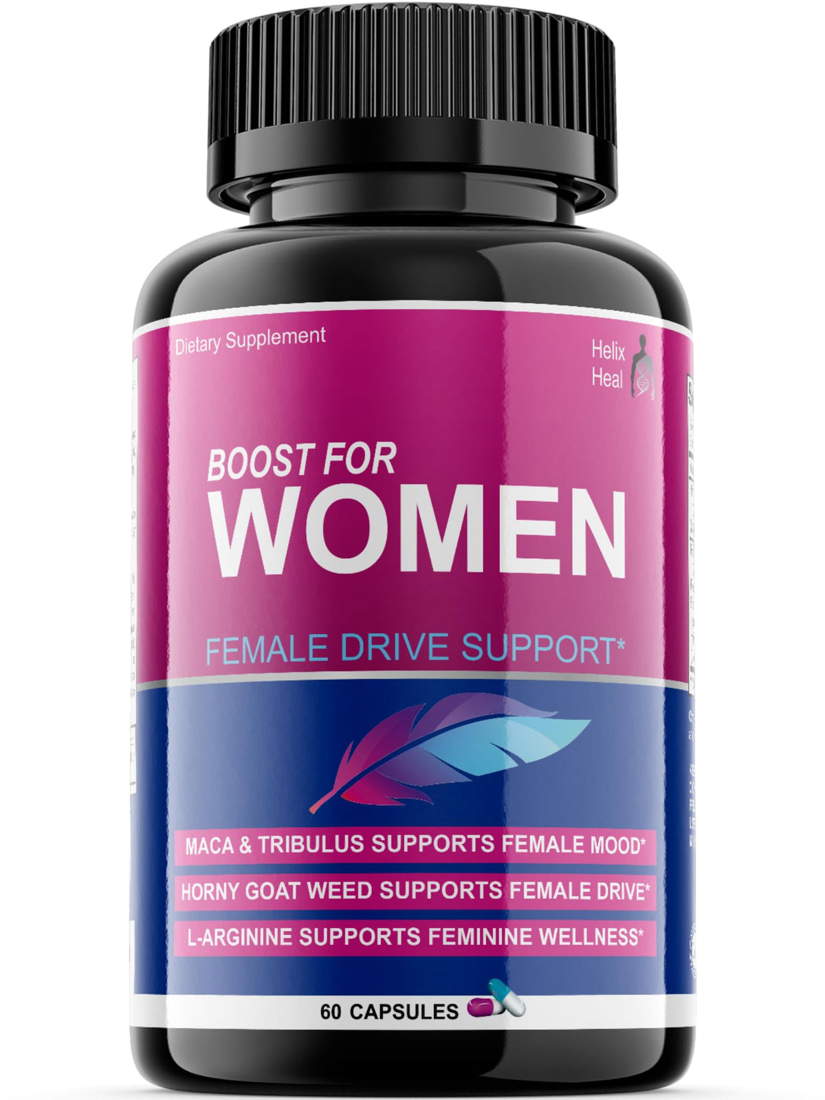 Bottle of Helix Heal Libido Booster for Women with 60 capsules