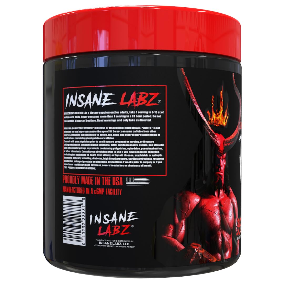 Scoop of Hellboy Edition Lemonade powder with shaker