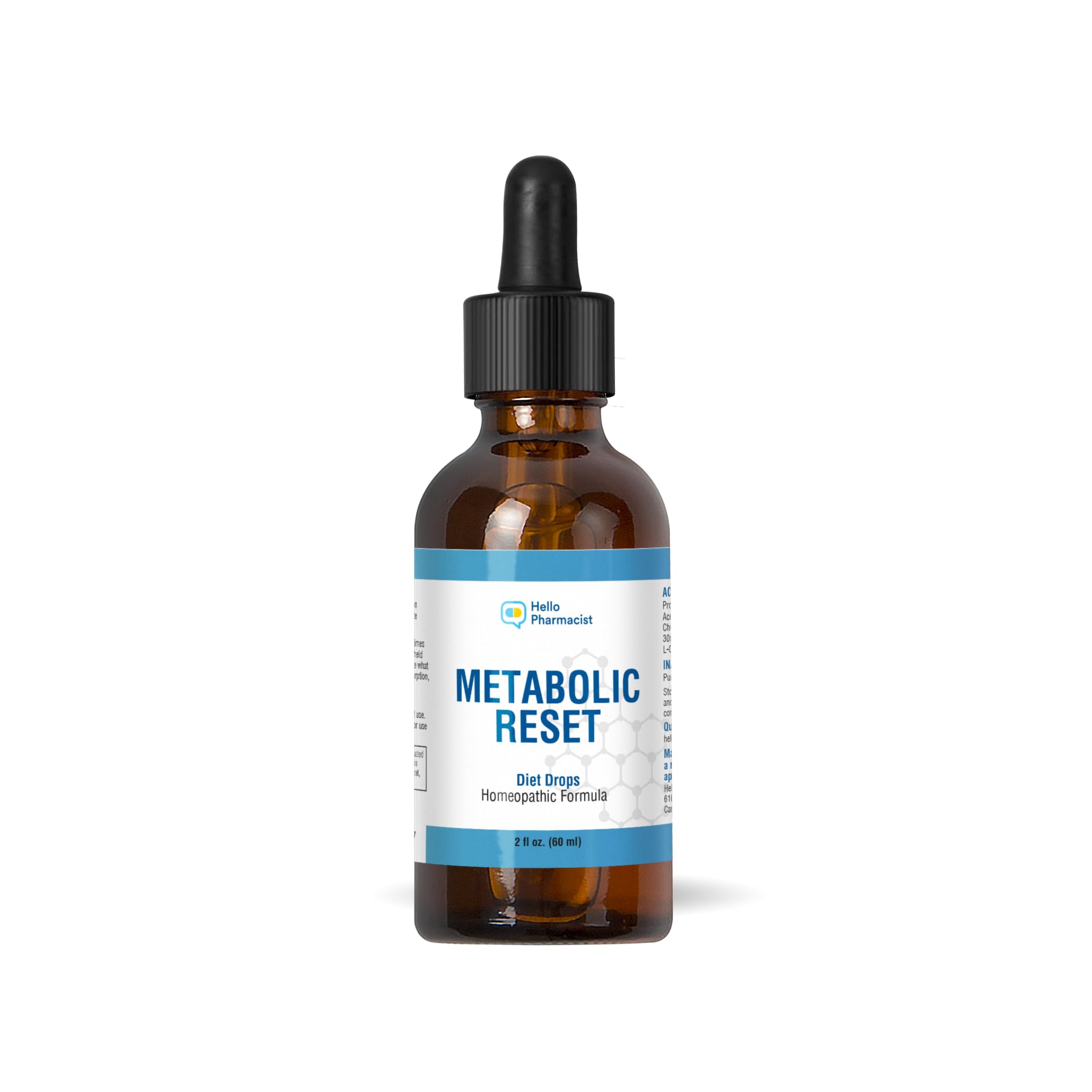 HelloPharmacist Metabolic Reset HCG Drops bottle – 2 oz (60 mL)