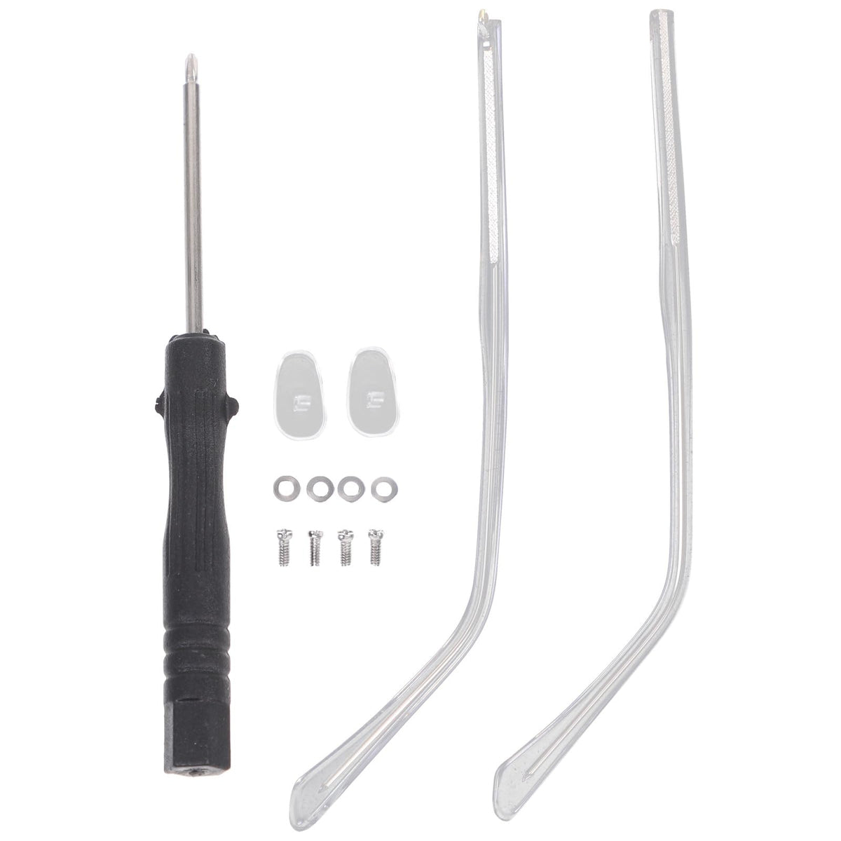 Transparent Hemobllo metal eyeglass replacement arms (1 pair)