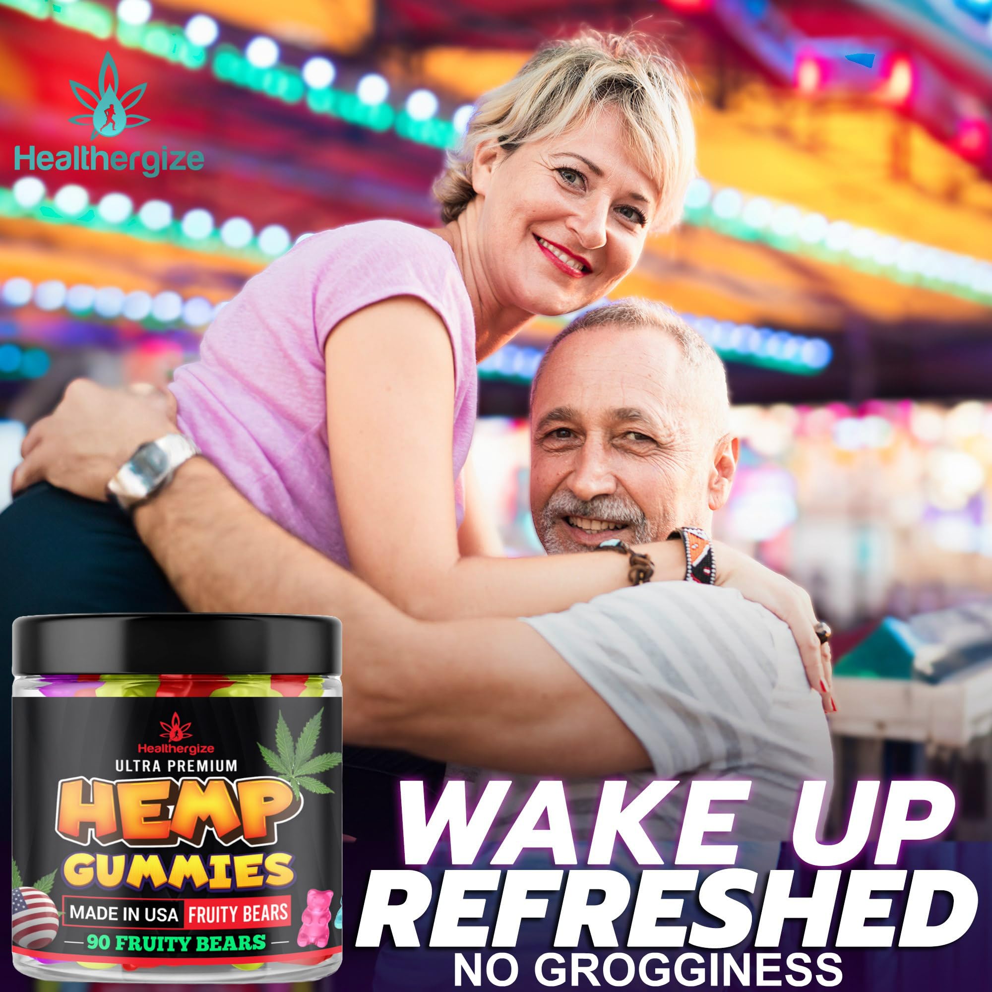 Gummy bears with Made in USA symbol