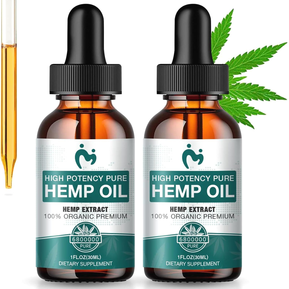 Hemp Oil Organic Premium 2-pack front view