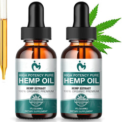 Hemp Oil Organic Premium 2-pack front view