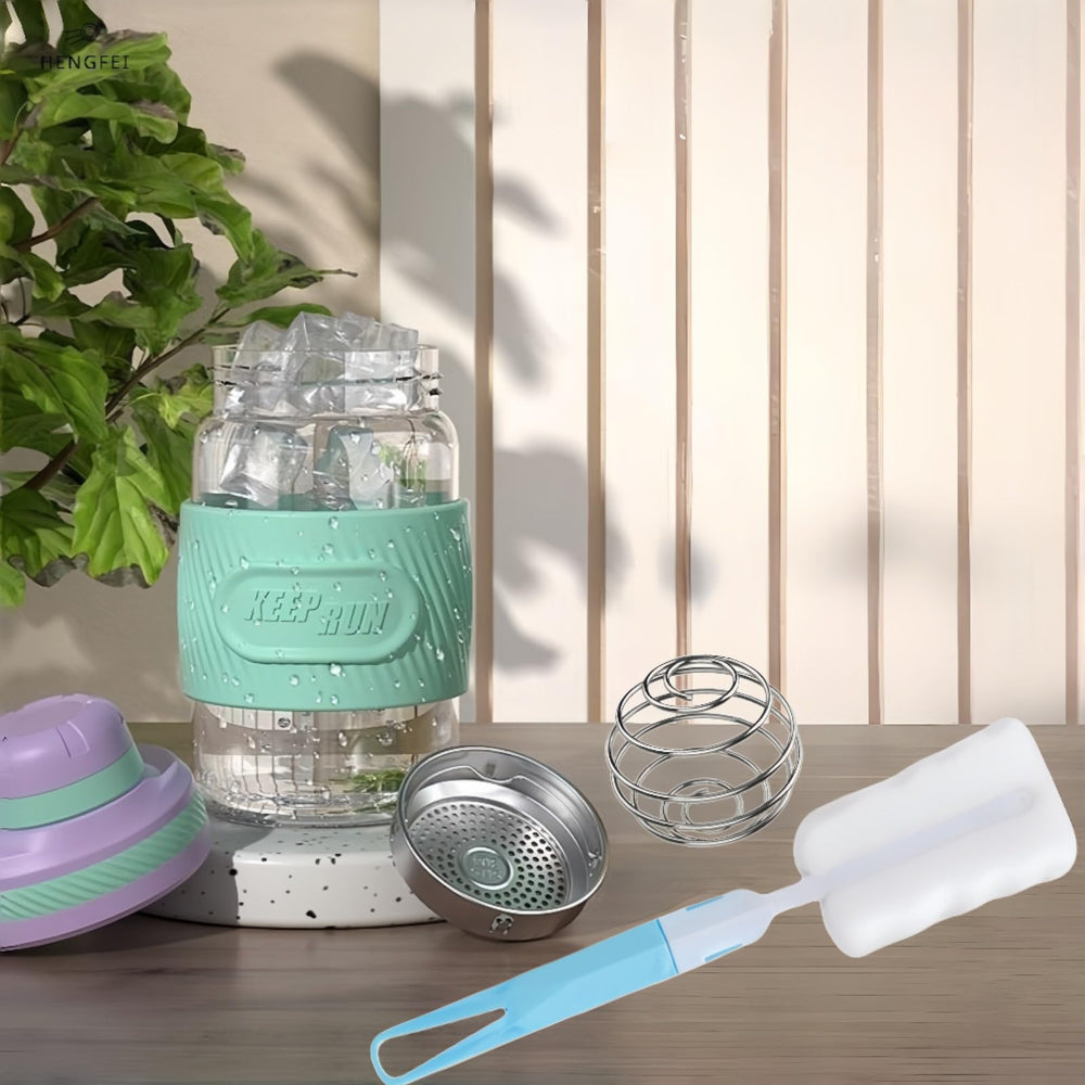 HENGFEI bottle brush aids thorough cleaning after use.