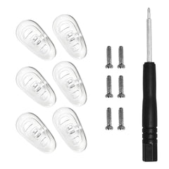 Replacement nose pads kit for Oakley and Tom Ford sunglasses (13x7mm), 3/5 pairs