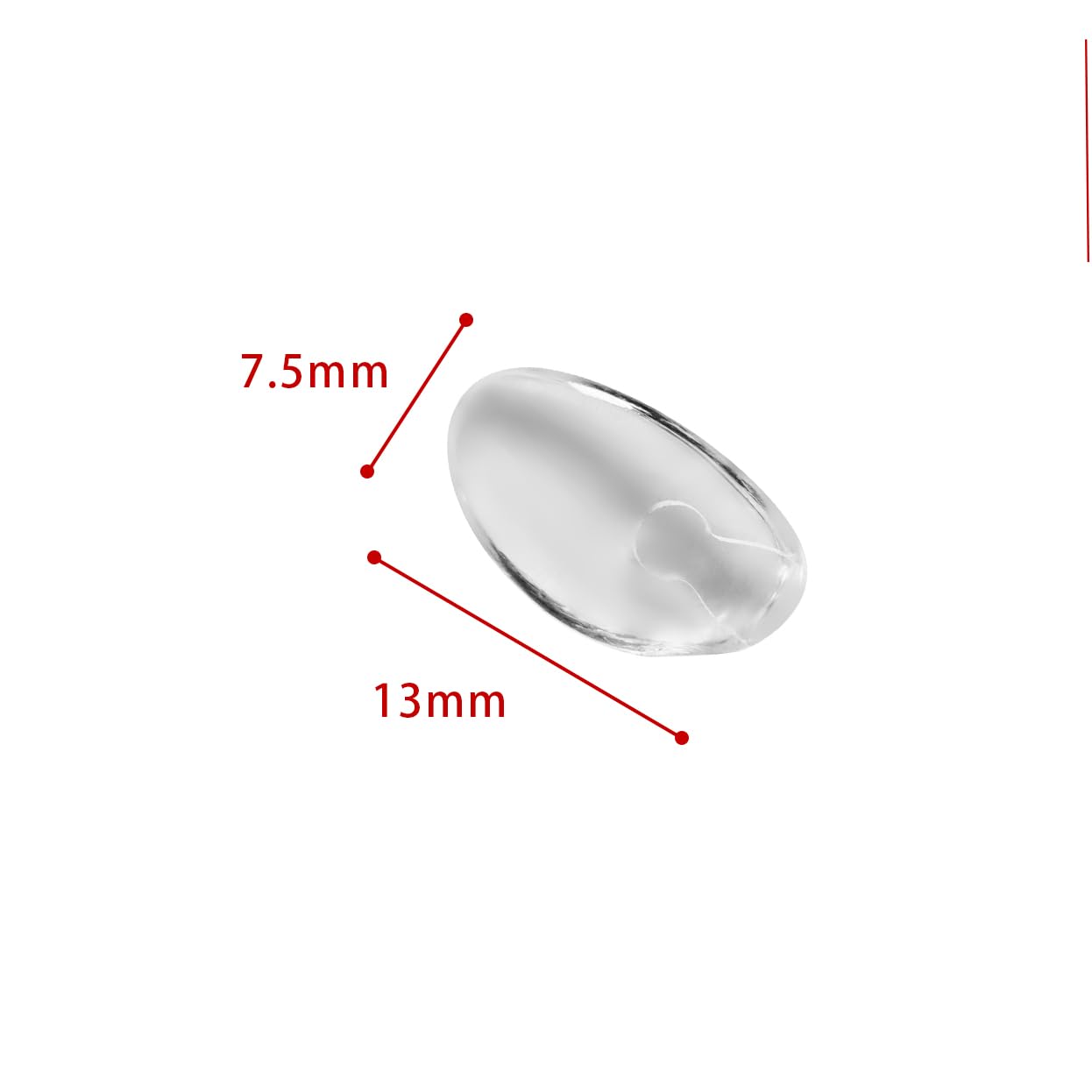 Plug-in mount type nose pads for frameless eyeglasses