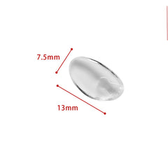 Plug-in mount type nose pads for frameless eyeglasses