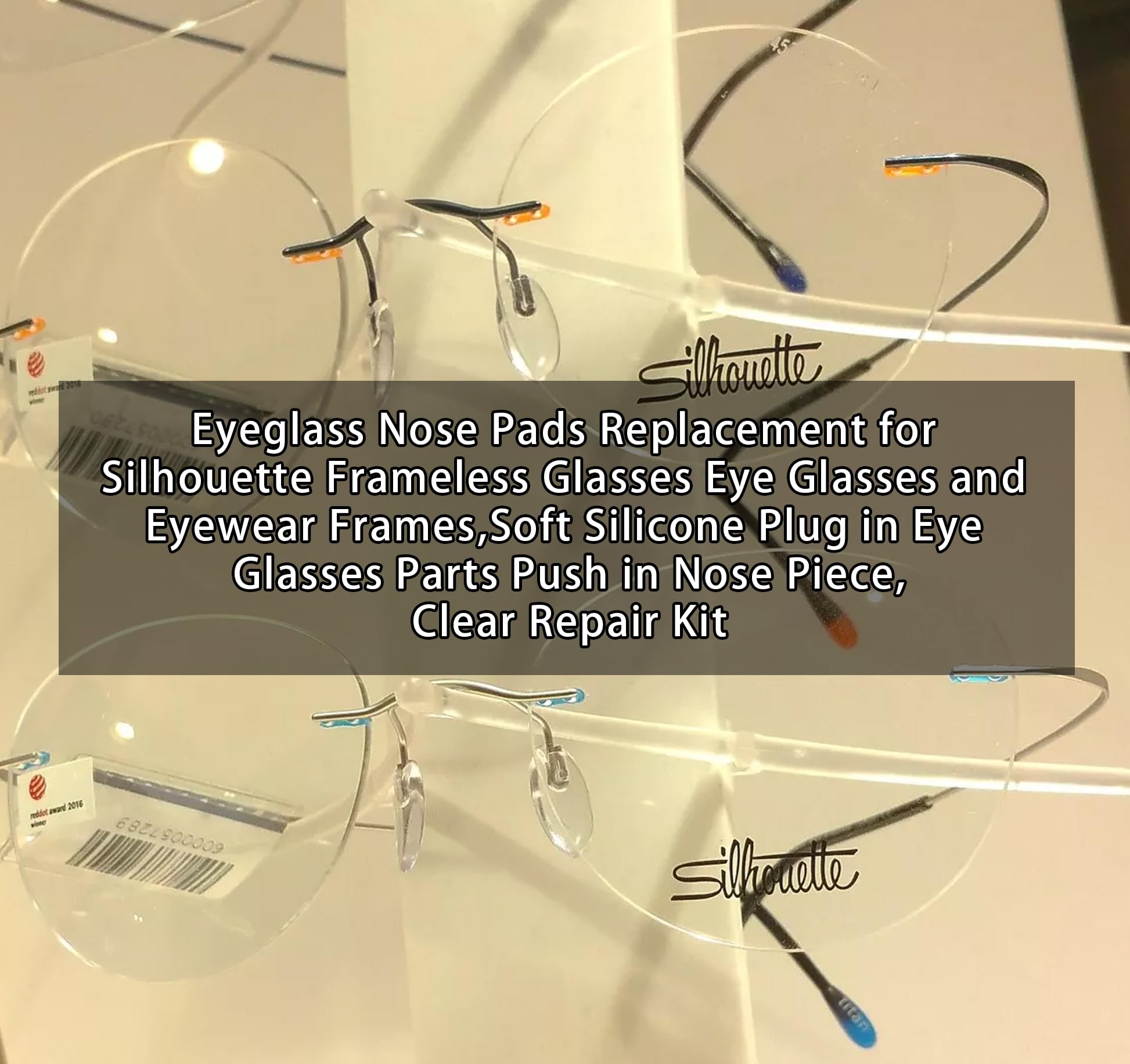 Packaging contents: two pairs (4 nose pads)