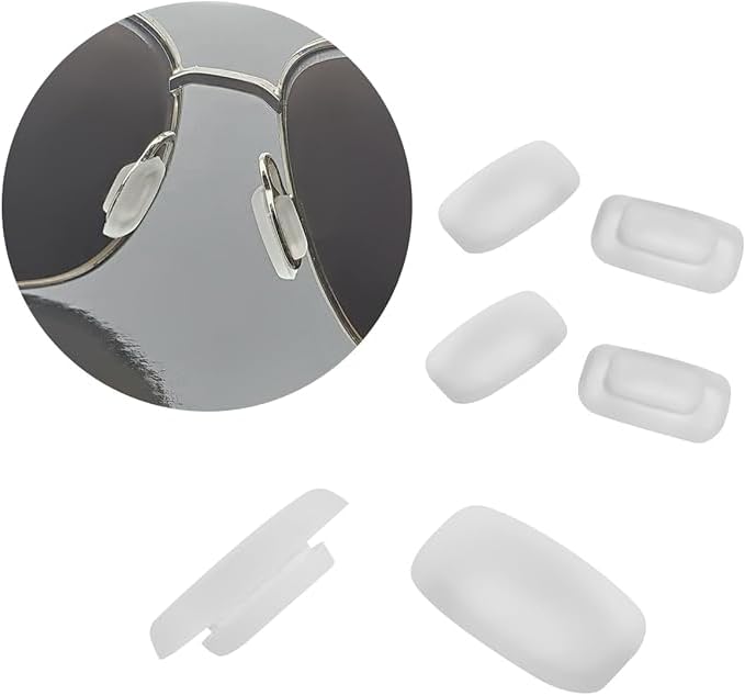 Close-up of soft silicone nose pad material