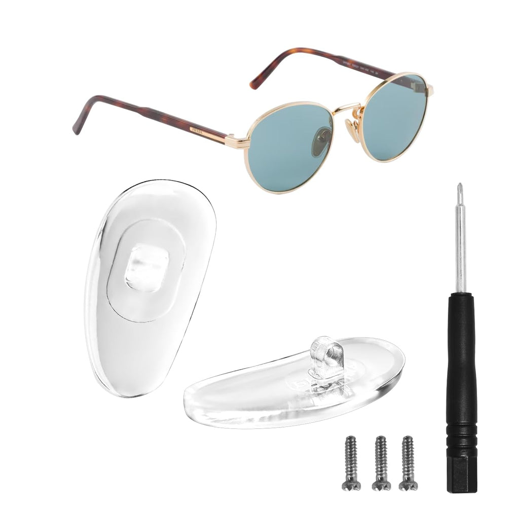 Hengfento2 screw-in nose pads for Prada eyewear in gold