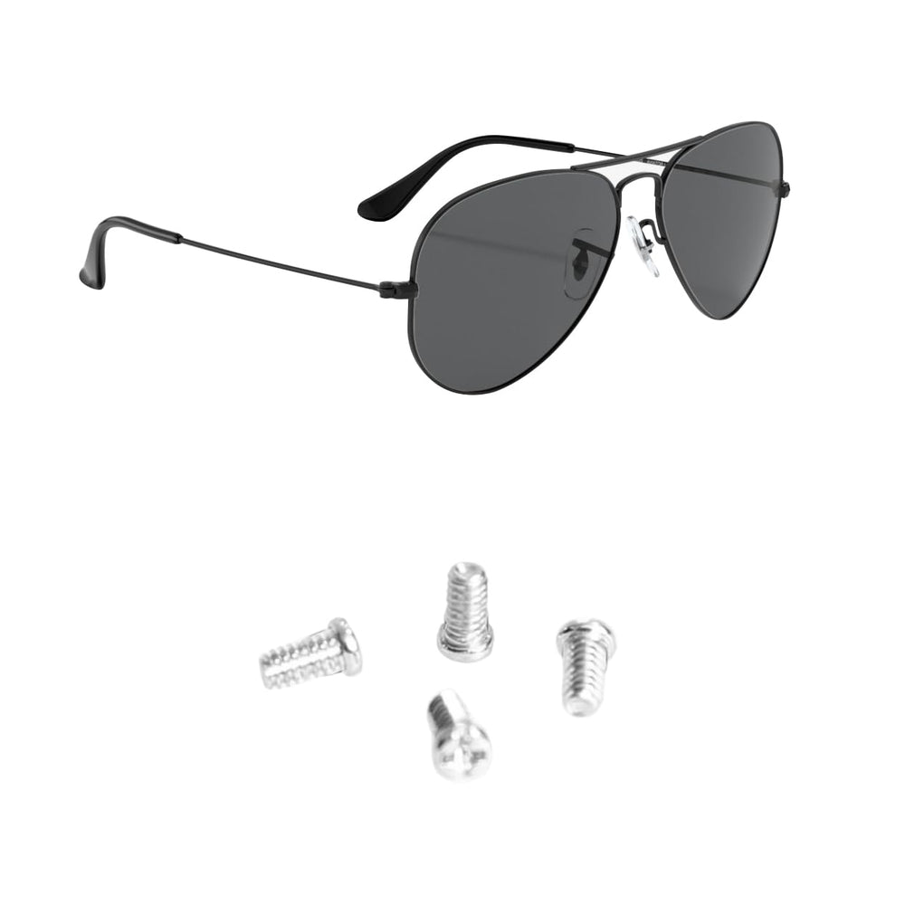 Replacement silver screws for Ray Ban Aviator RB3025 RB3447 RB3547N RB3647N sunglasses set of 4