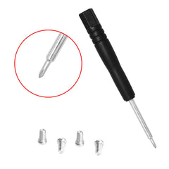 Screwdriver and four replacement screws for Ray Ban Aviator repair kit