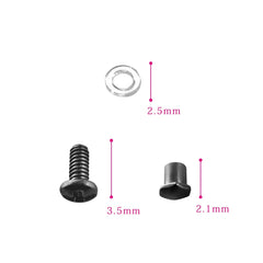 Hengfento2 screws replacement for PRADA eyeglasses gunmetal - image 3