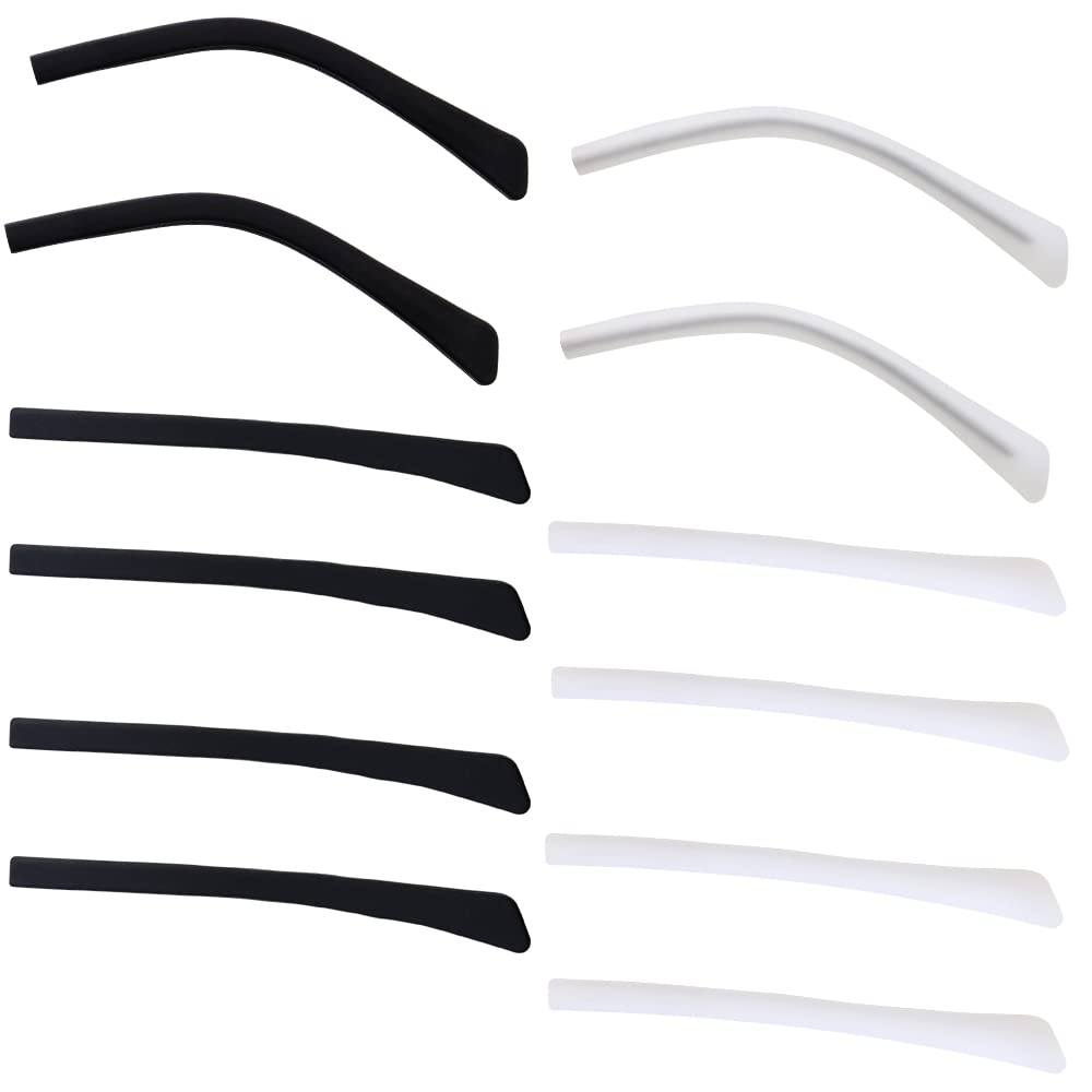 Black silicone eyeglass end tip 7x69 mm