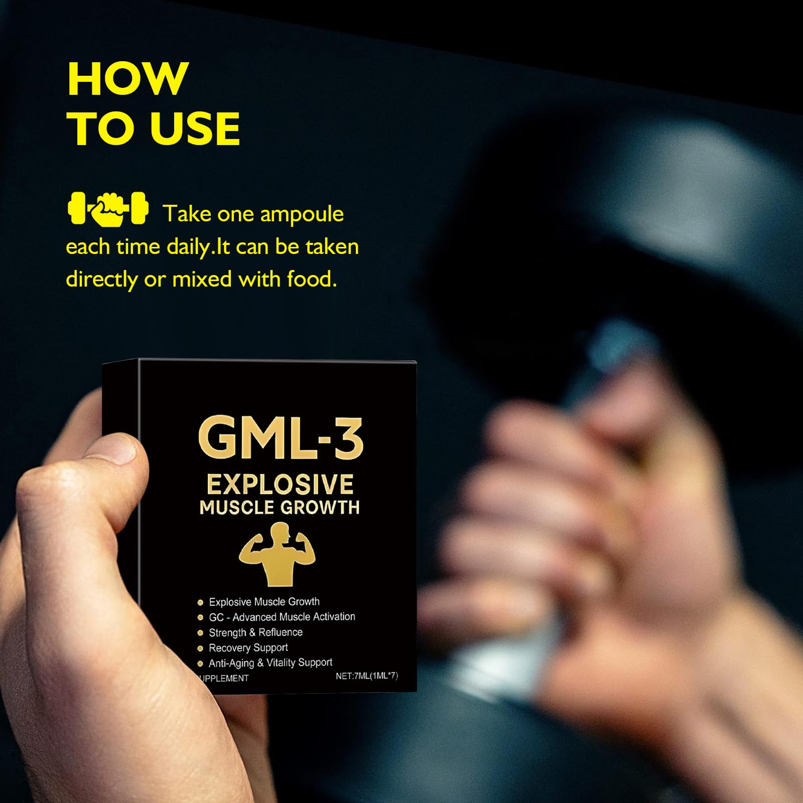 HENGRUNXIN GML-3 bottle label highlights key ingredients and bioavailability.