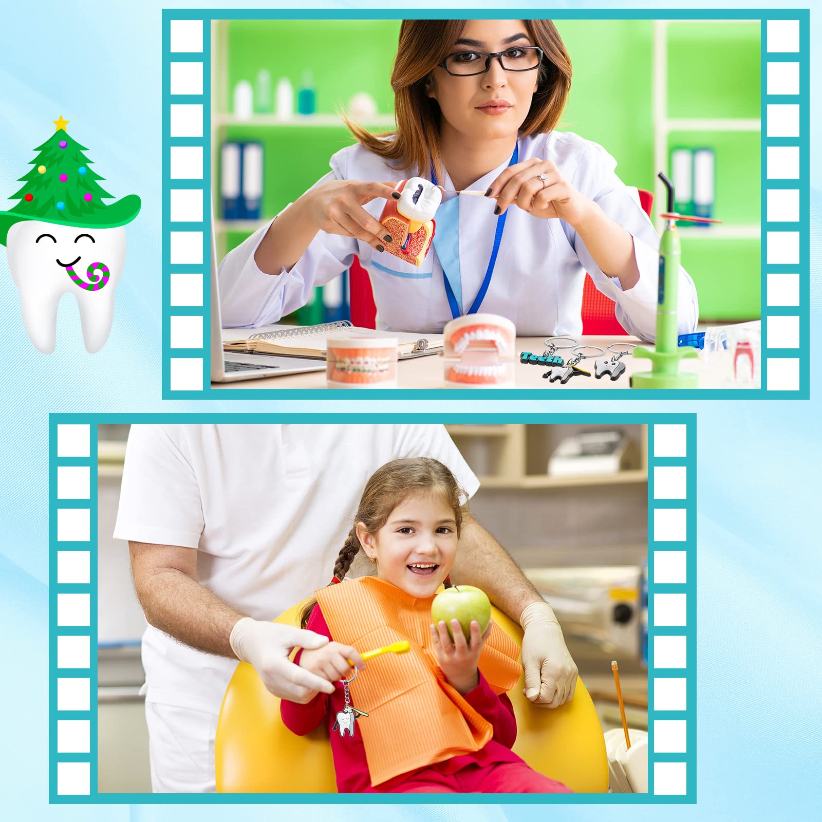 Cute tooth ornament gifts for dentists, dental students, and staff