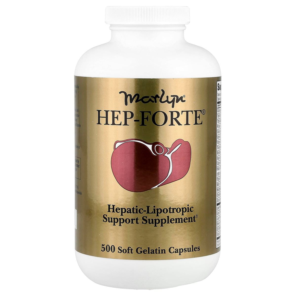 Front image of Hep-Forte 500 count bottle