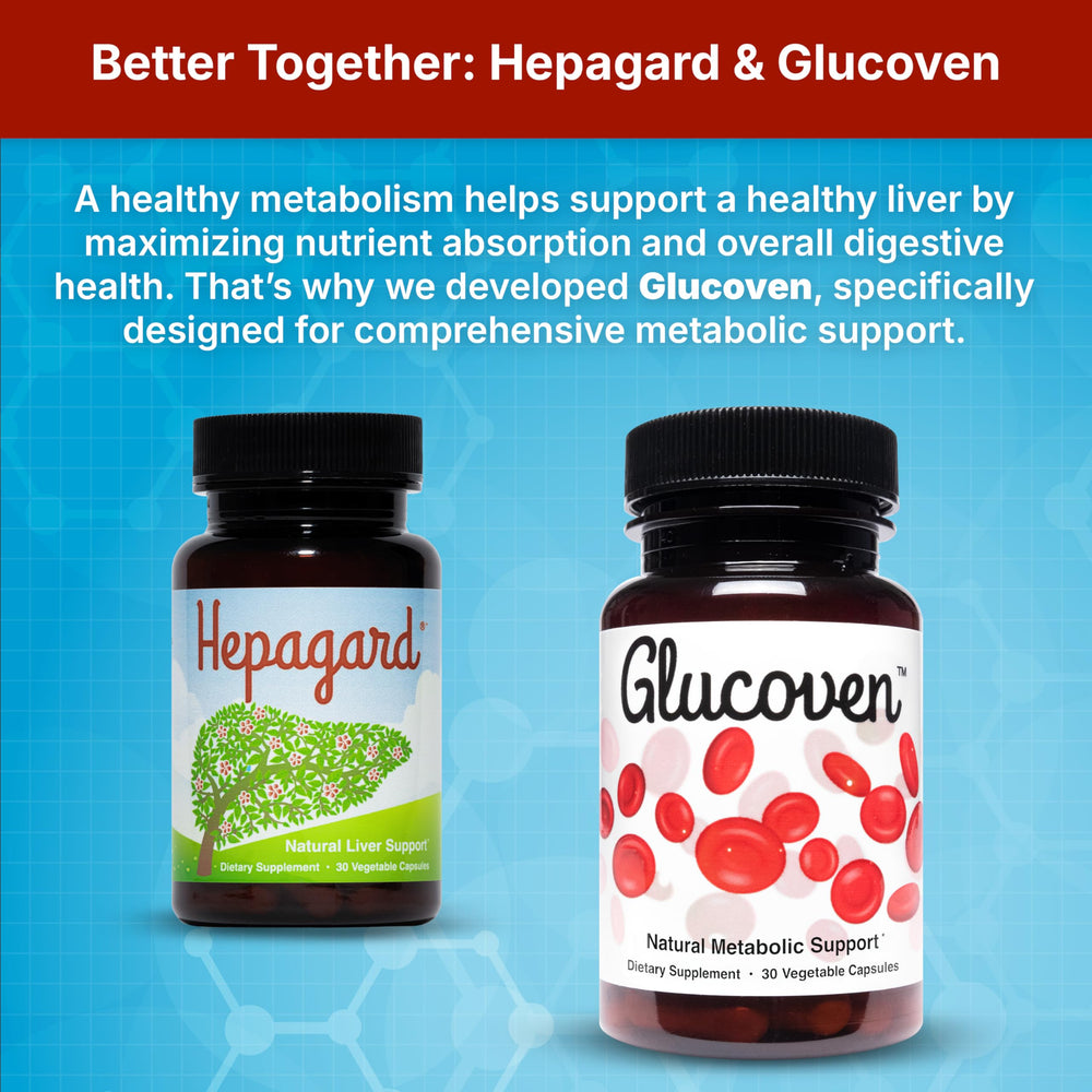 Hepagard vegan non-GMO gluten-free badge on bottle.