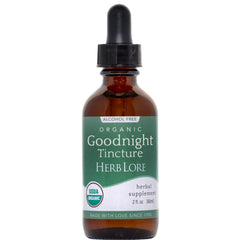 Herb Lore GoodNight Tincture bottle with dropper