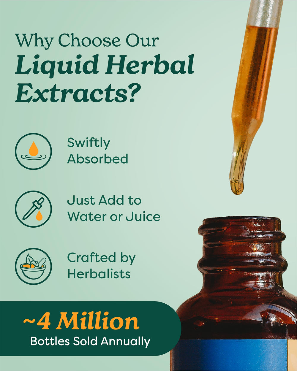 Herb Pharm Skullcap dropper positioned for tincture doses to support daily calm.