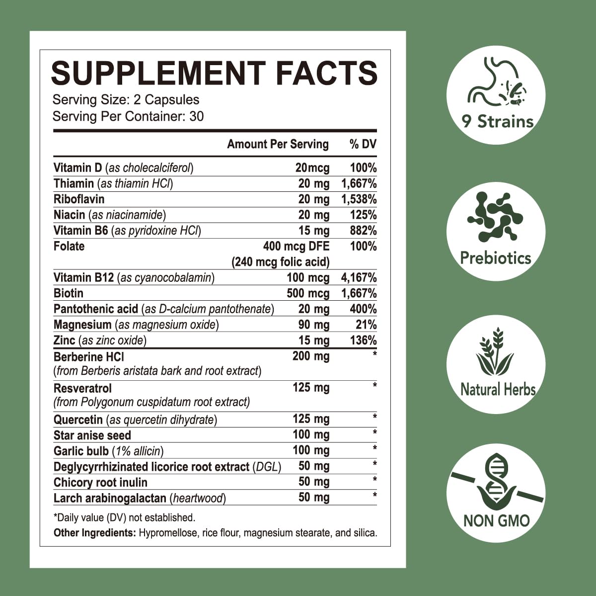 Digestive enzymes and gut detox support