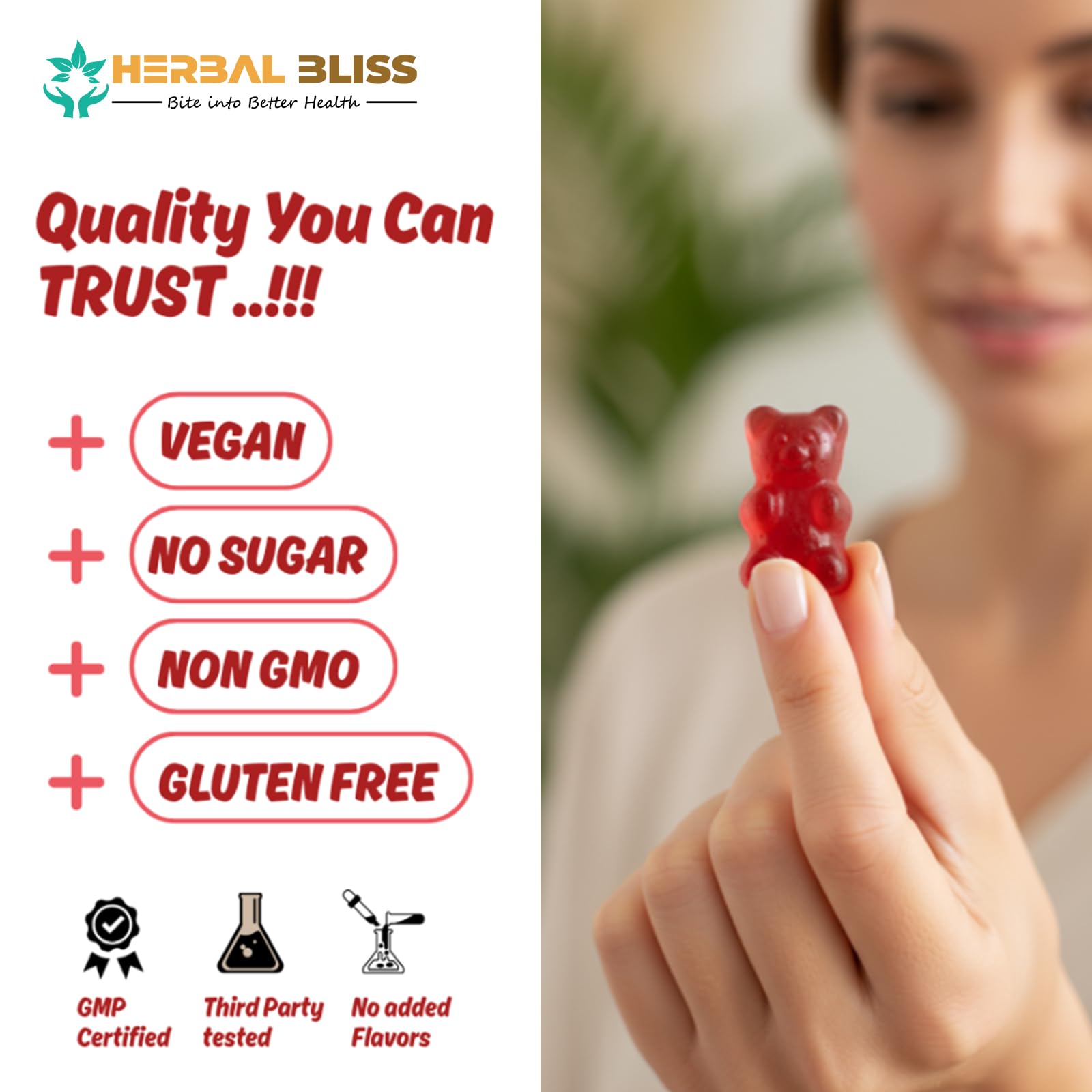 Vegan iron gummies for immunity and energy