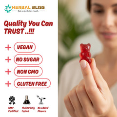 Vegan iron gummies for immunity and energy
