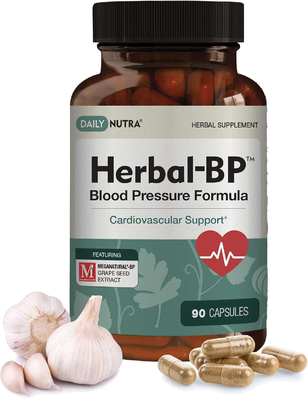 Herbal-BP 3-pack supplement bottles on display