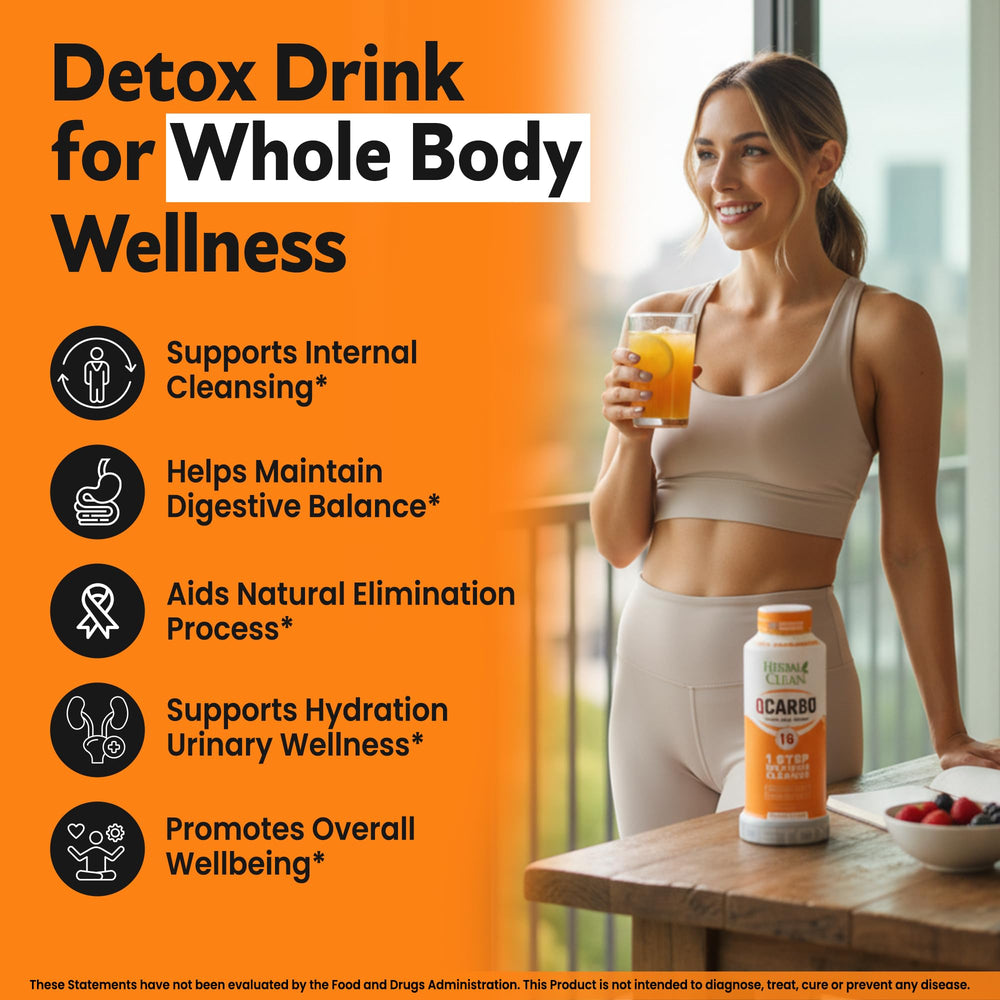 Active lifestyle detox concept with Herbal Clean Qcarbo16