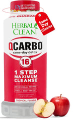 Herbal Clean Qcarbo16 Tropical 16 oz bottle - front view