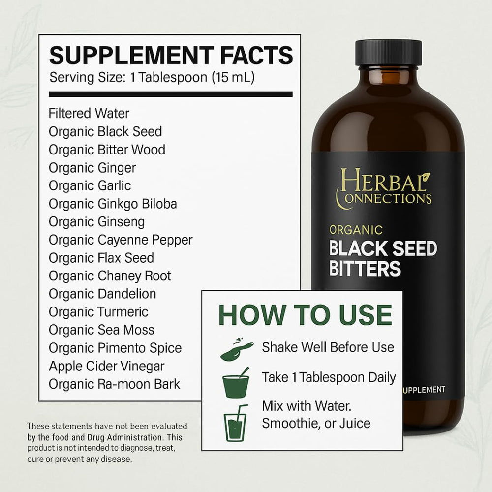 Herbal Connections Panax Ginseng and Ginkgo close-up showing energy and circulation support.