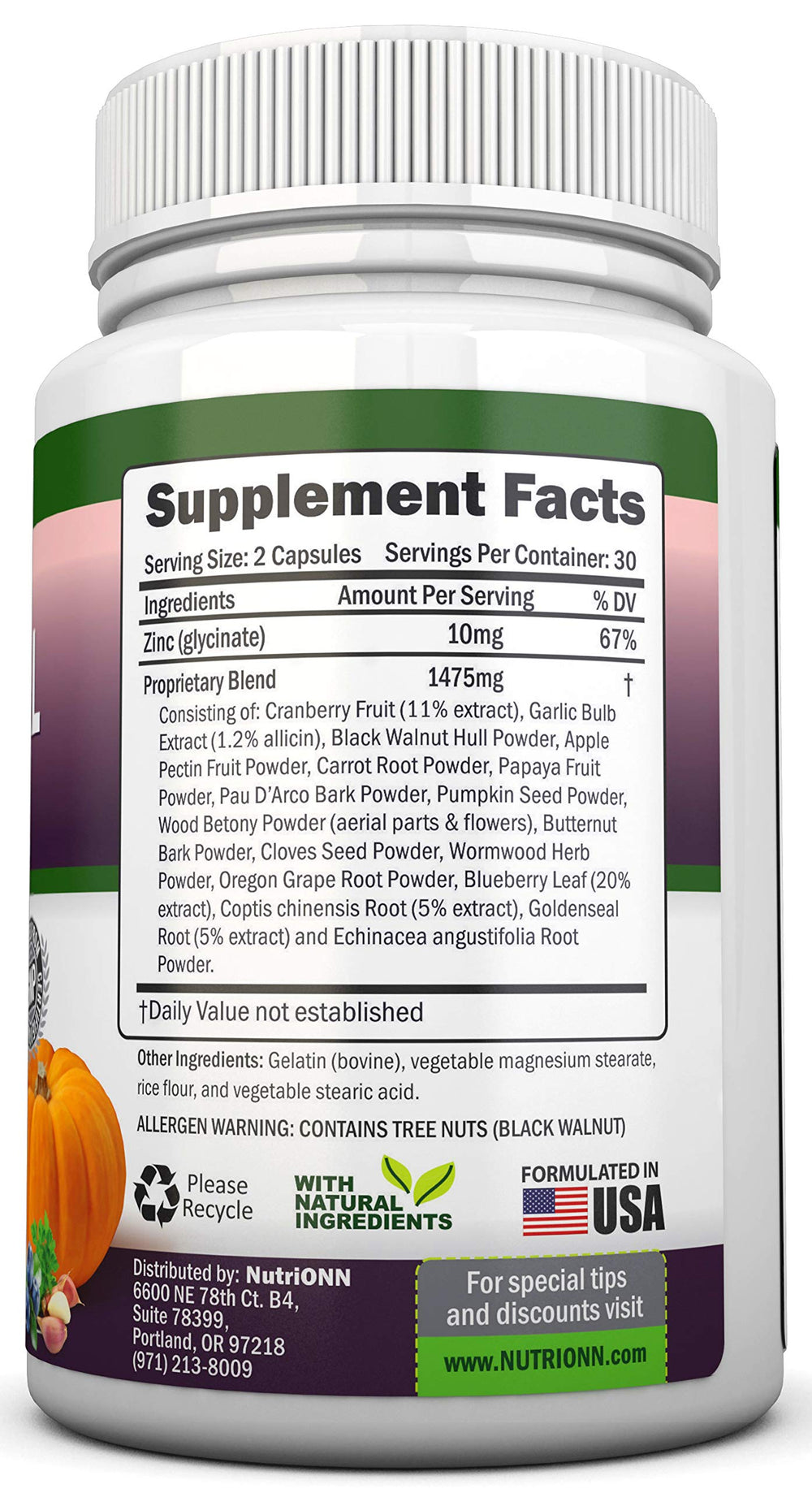 Herbal detox ingredients collage