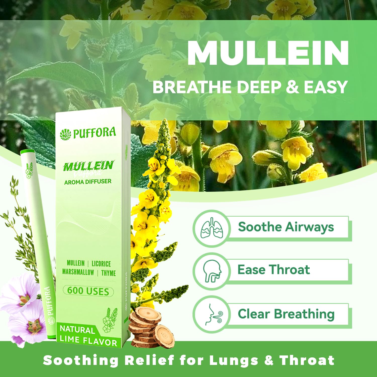 Herbal Diffuser Pen - side angle