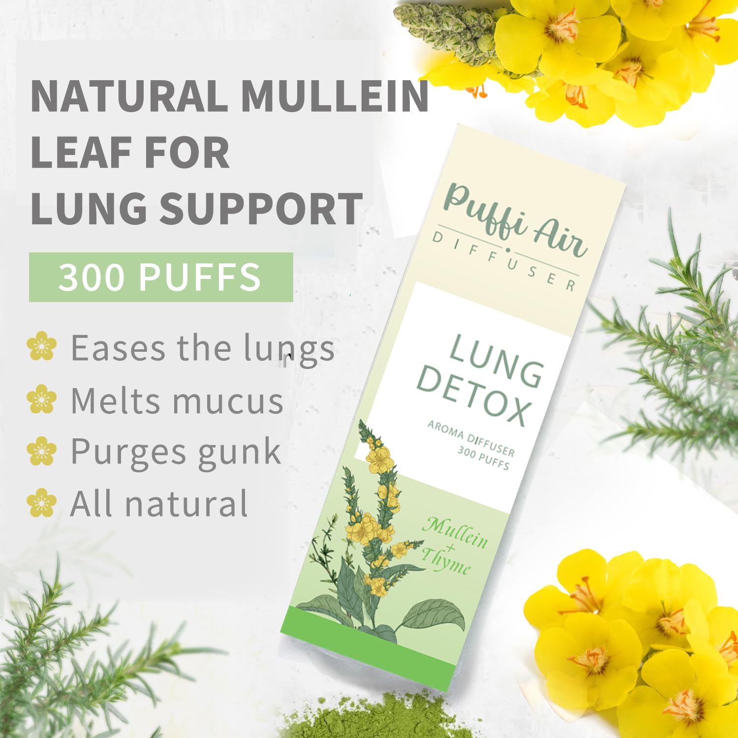 Herbal diffuser pen in hand showing portable design