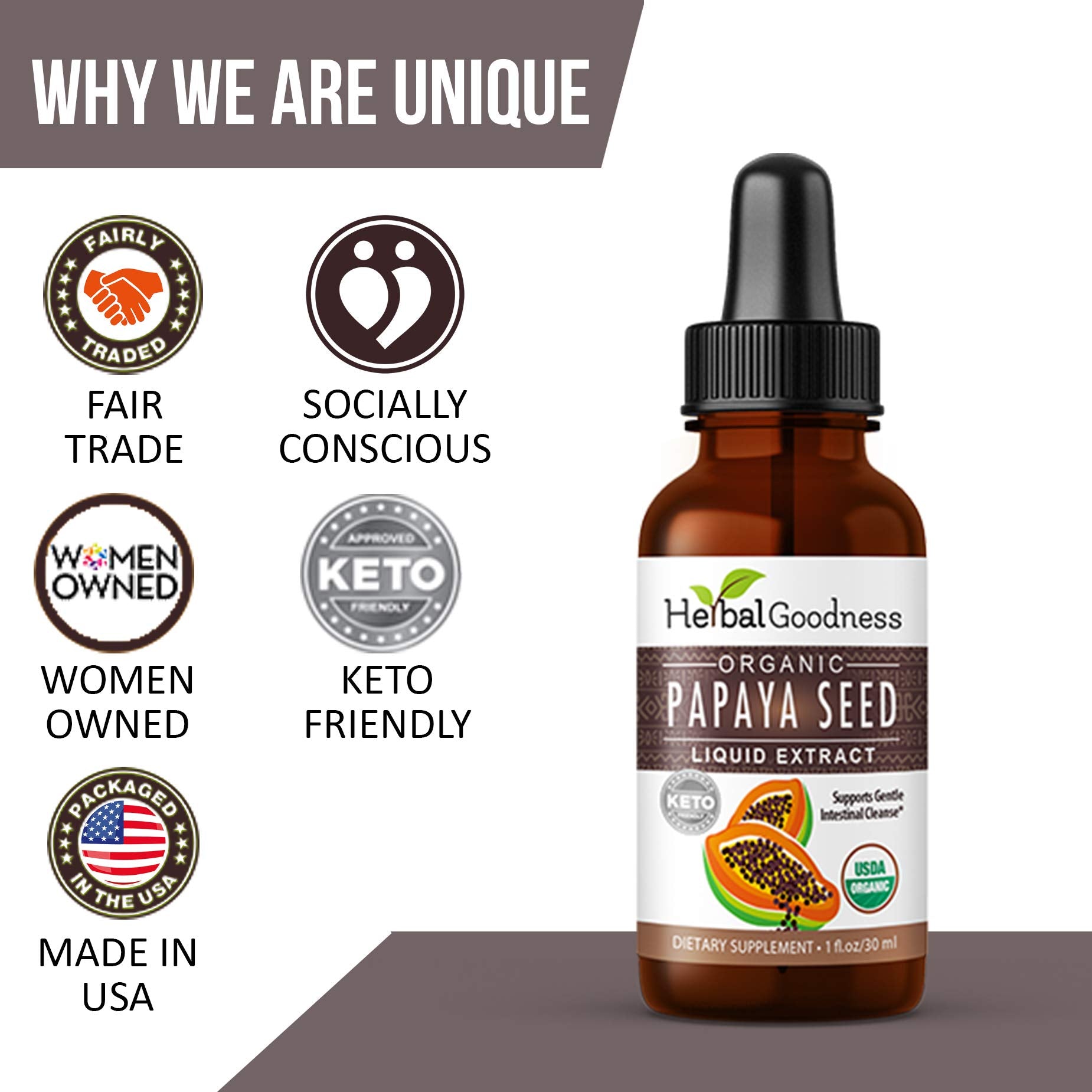 Herbal Goodness Papaya Seeds smoothies or snacks-ready for portable daily use.