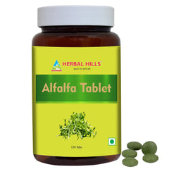 Herbal Hills Alfalfa Tablets bottle – 120 count