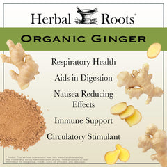 USDA Organic seal on Ginger Supplement packaging