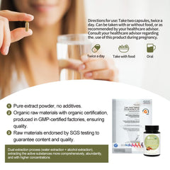 Organic Lions Mane mushroom detail for the supplement