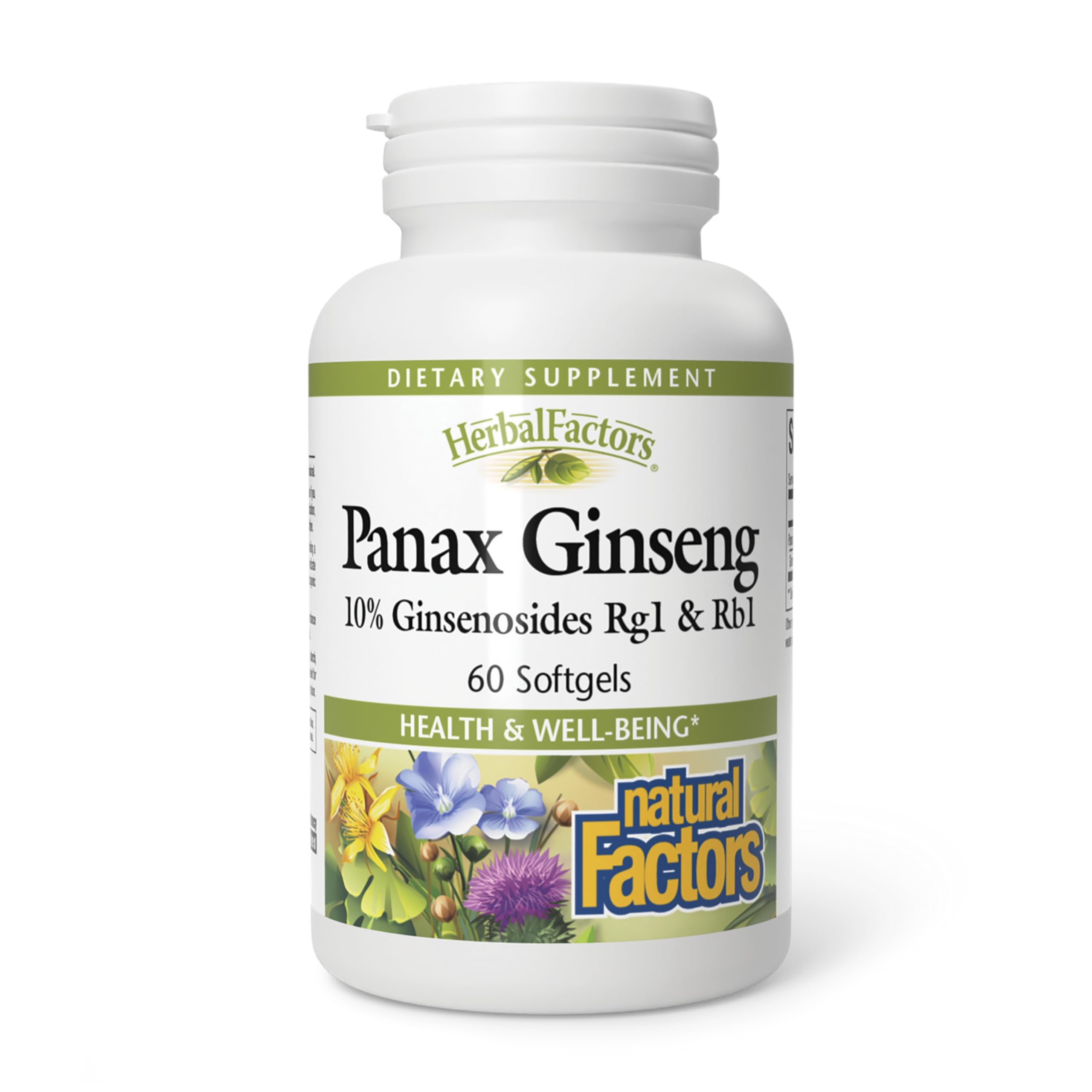HerbalFactors Panax Ginseng bottle label