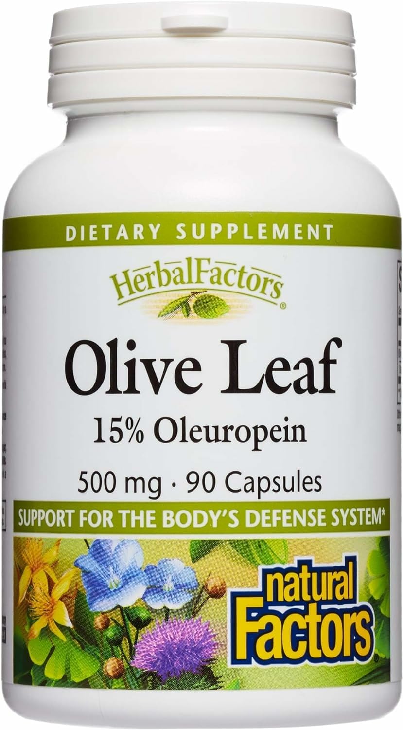 HerbalFactors Olive Leaf 500 mg 90 capsules product hero image
