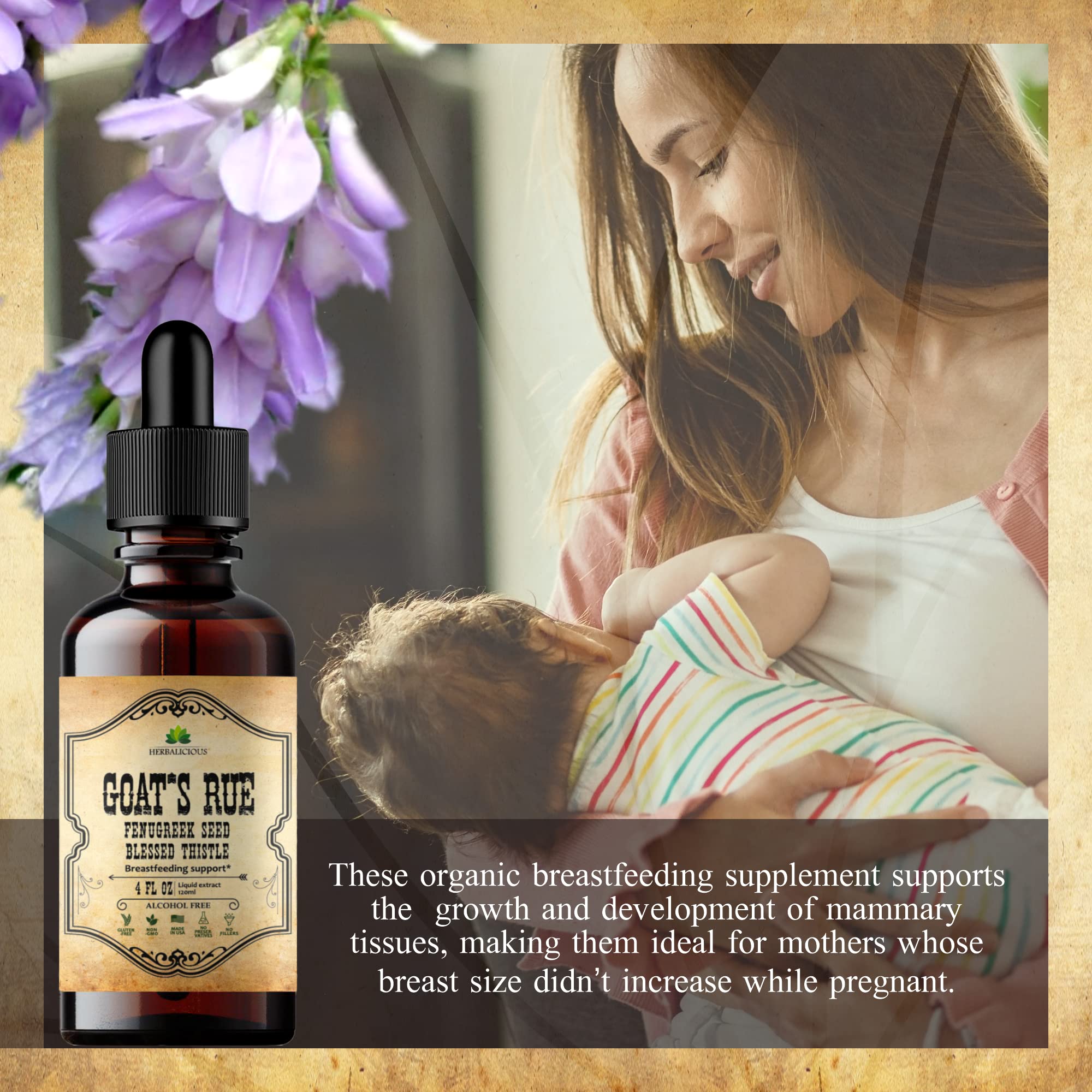 Dropper with goat's rue liquid extract