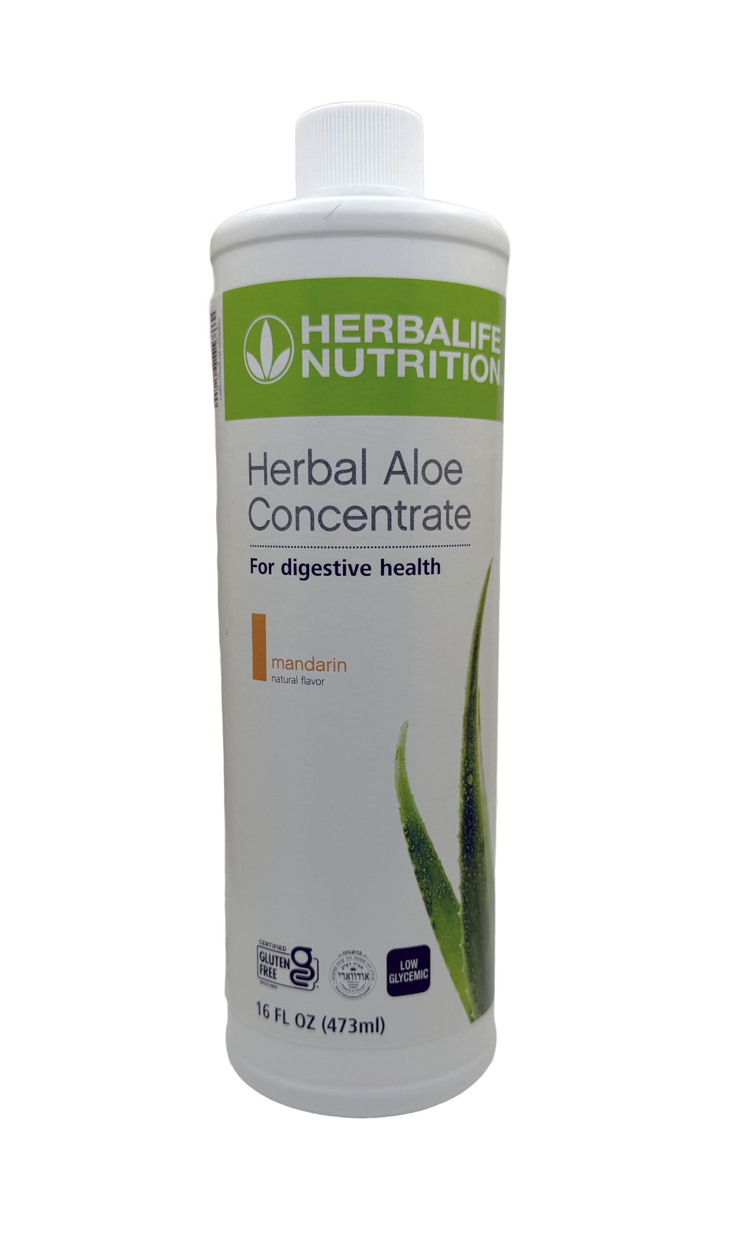 Front view of Herbalife Aloe Concentrate Pint – Mandarin flavor
