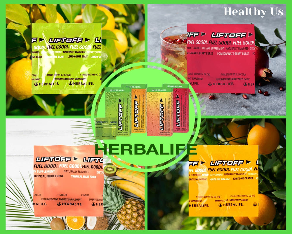 Herbalife Liftoff Tropical Fruit Force 6-tablet package