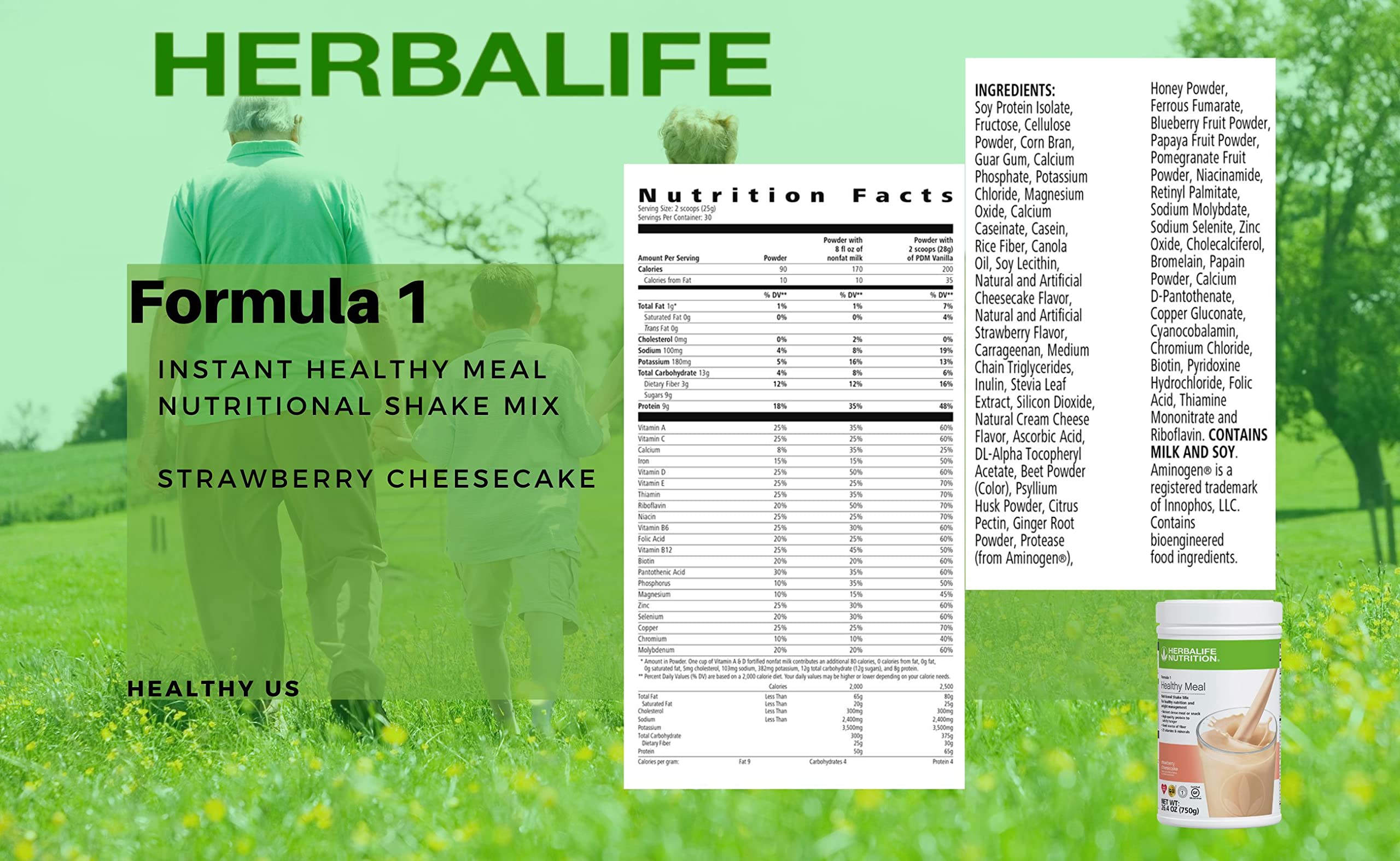 Herbalife Personalized Protein Powder tub for daily protein intake.